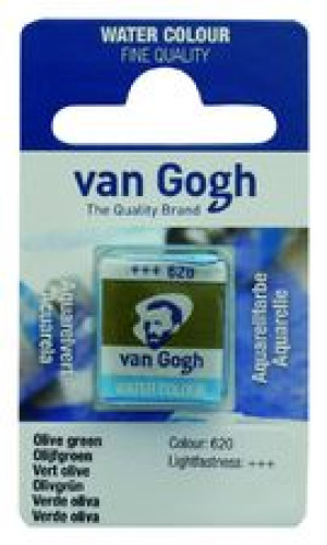Talens Van Gogh Aquarel Farba kostki 620 Olive Gre