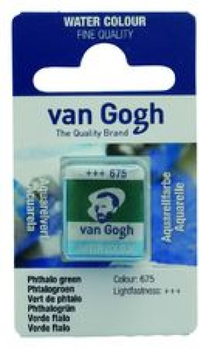 Talens Van Gogh Aquarel Farba kostki 675 Pht Green