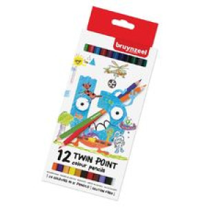 Bruynzeel Twin Colouring Pencils Kredki 12kolx2
