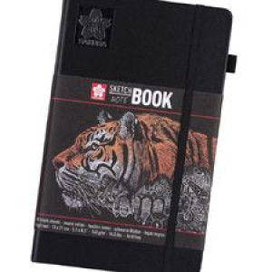 Sakura blok 13x21 80k black paper 140g pion
