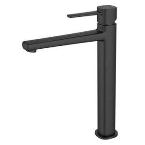 Invena Glamour bateria umywalkowa wysoka czarna BU-02-W04