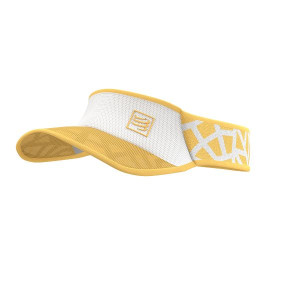 COMPRESSPORT Daszek biegowy SPIDERWEB ULTRALIGHT VISOR biało-żółty