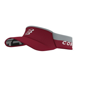 COMPRESSPORT Daszek biegowy ULTRALIGHT VISOR V2 bordowo-szary