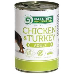 NATURES PROTECTION PIES konserwa KURA & INDYK 400g