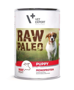 Raw Paleo Puppy Z Wołowiną 800g Dla Psa