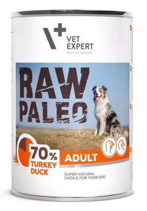 Raw Paleo Adult Indyk & Kaczka 400g Dla Psa