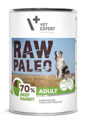Raw Paleo Adult Wołowina & Królik 400g Dla Psa