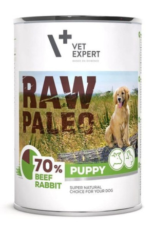 Raw Paleo Puppy Wołowina & Królik 400g Dla Psa