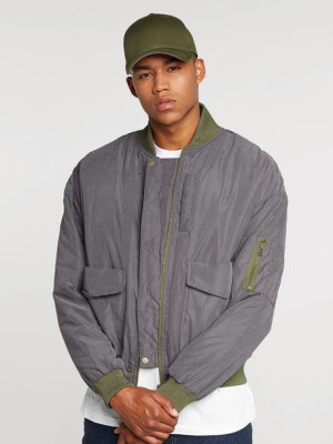 Kurtka Oversized Bomber Dark Grey