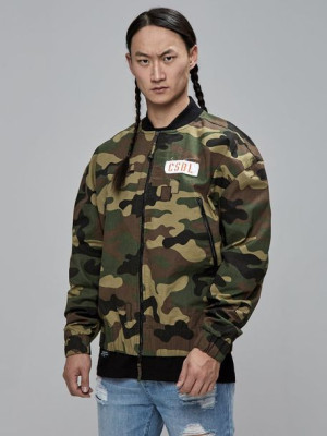 Kurtka Patched Woodland Camo