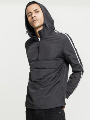 Kurtka Wiatrówka TB 2536 Crinkle Pull Over Black