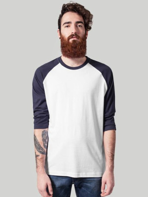 TB 366 Raglan White/Navy