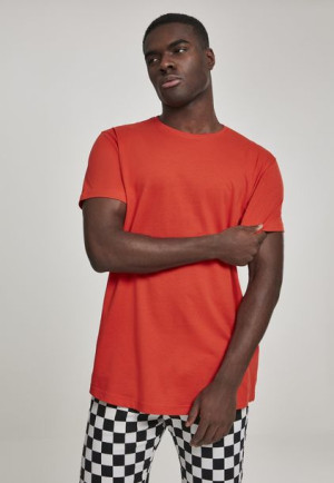 Shaped Long Tee Bloodorange
