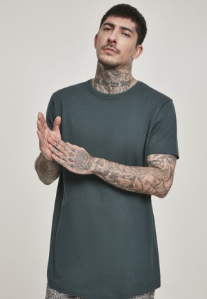 Shaped Long Tee Bottlegreen