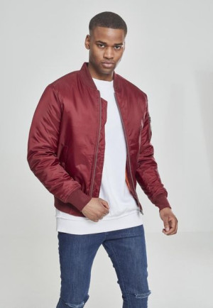 Basic Bomber Burgundy