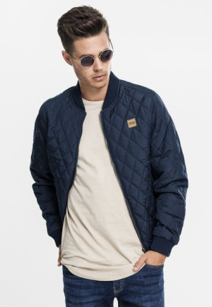 Diamond Quilt Nylon Navy