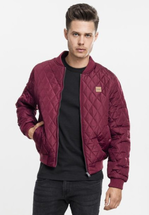 Diamond Quilt Nylon Burgundy