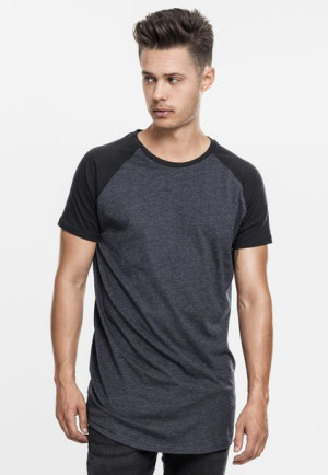 Shaped Raglan Charcoal/Black