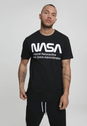 NASA Wormlogo Tee Black