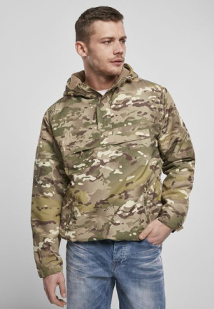 Fleece Pull Over Windbreaker Tactical Camo
