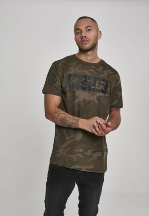 Hustler Logo Olive Camo