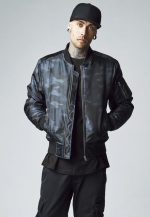 Camo Basic Bomber Dark Camo