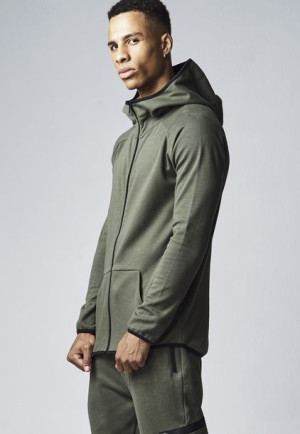 Athletic High Neck Interlock Olive