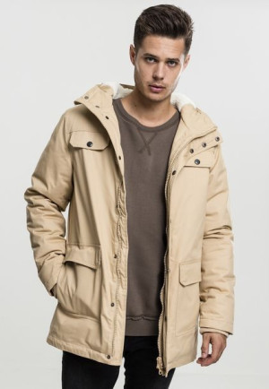 Heavy Cotton Parka Beige