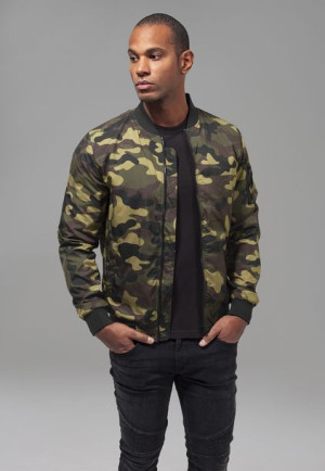 Light Camo Bomber Woodcamo