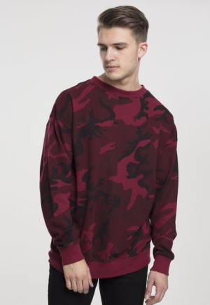 Camo Crewneck Burgundy Camo