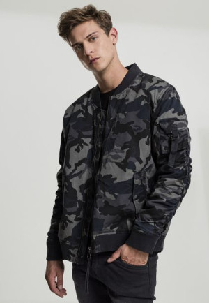Vintage Cotton Bomber Dark Camo
