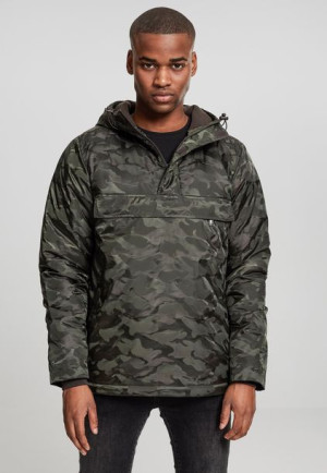 Padded Camo Pull Over Darkolive