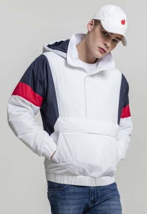 3-Tone Pull Over White/Navy/Red