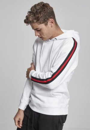 Stripe Shoulder White/Black/Red