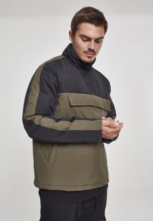 2-Tone Padded Pull Over Darkolive/Black