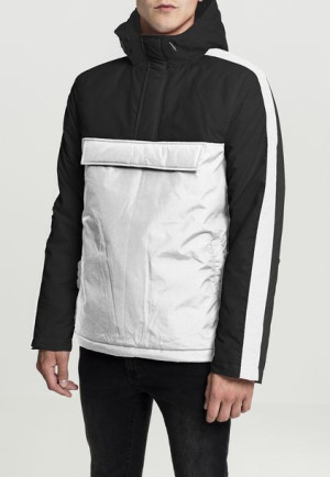 3-Tone Padded Pull Over Black/White