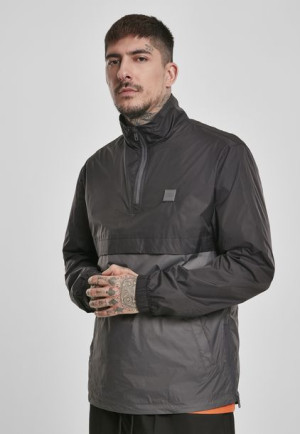 Stand Up Collar Pull Over Black/Darkshadow
