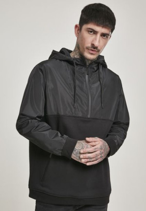 Military Half Zip Black