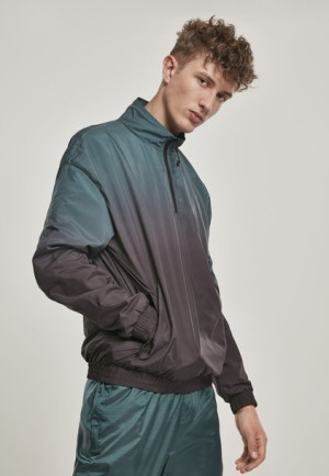 Gradient Pull Over Black/Bottlegreen