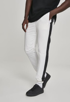 Side Striped Crinkle Track White/Black