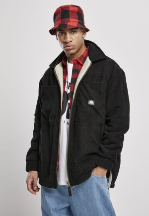 Corduroy Sherpa Jacket Black