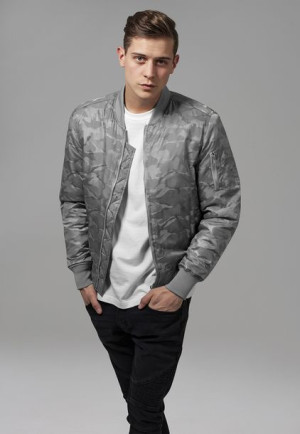 Tonal Camo Bomber Stone