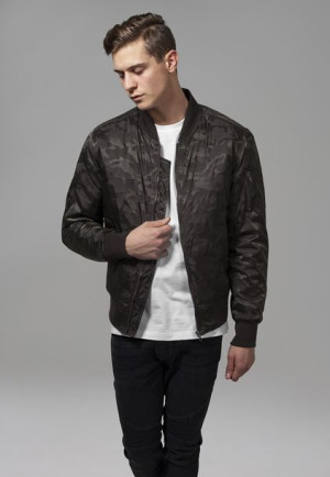 Tonal Camo Bomber Darkolive