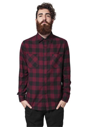 Checked Flanell Burgundy