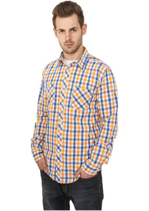 Tricolor Big Checked Blue/White/Orange