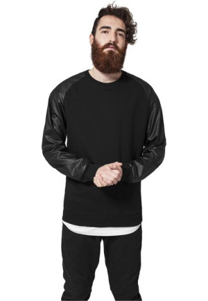 Raglan Leather Imitation Black