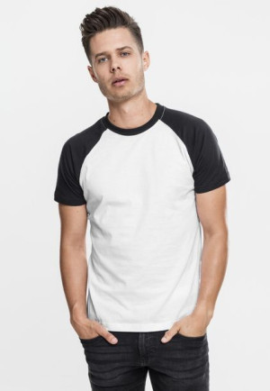 Raglan Contrast White/Black