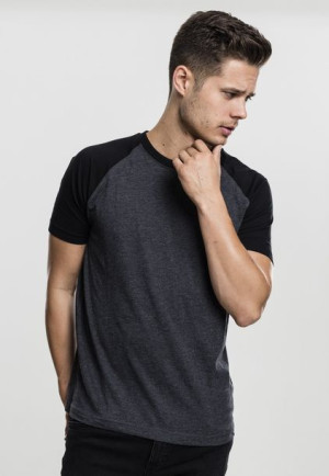 Raglan Contrast Charcoal/Black