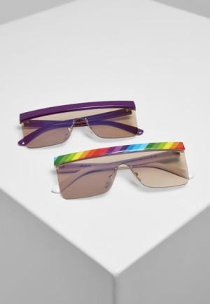 Pride Sunglasses 2-Pack Multicolor/Lilac