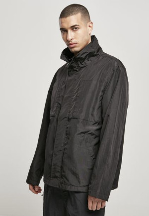 Double Pocket Nylon Crepe Black